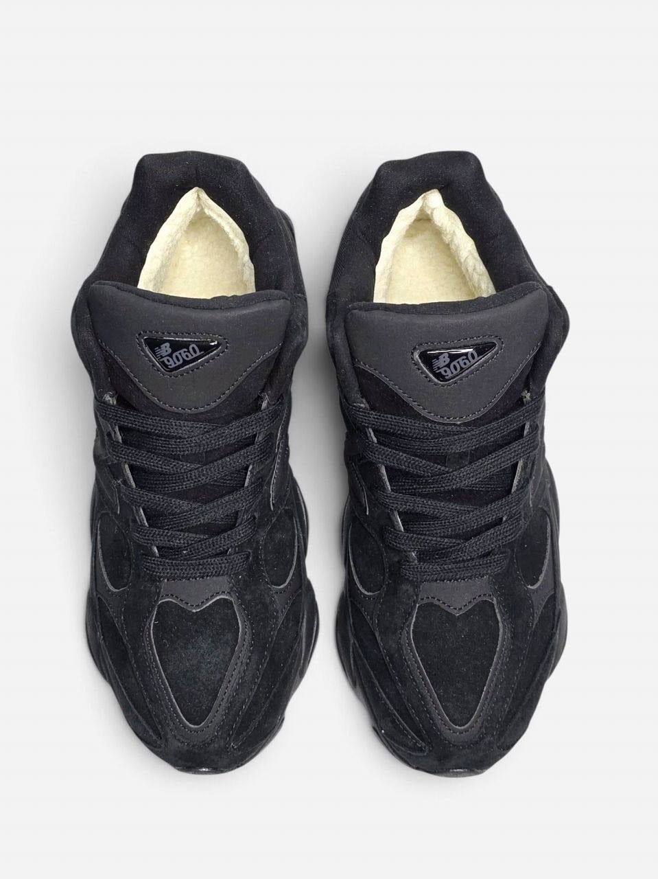 New Balance 9060 Black Beige Fur