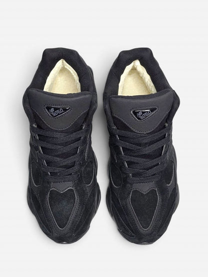 New Balance 9060 Black Beige Fur