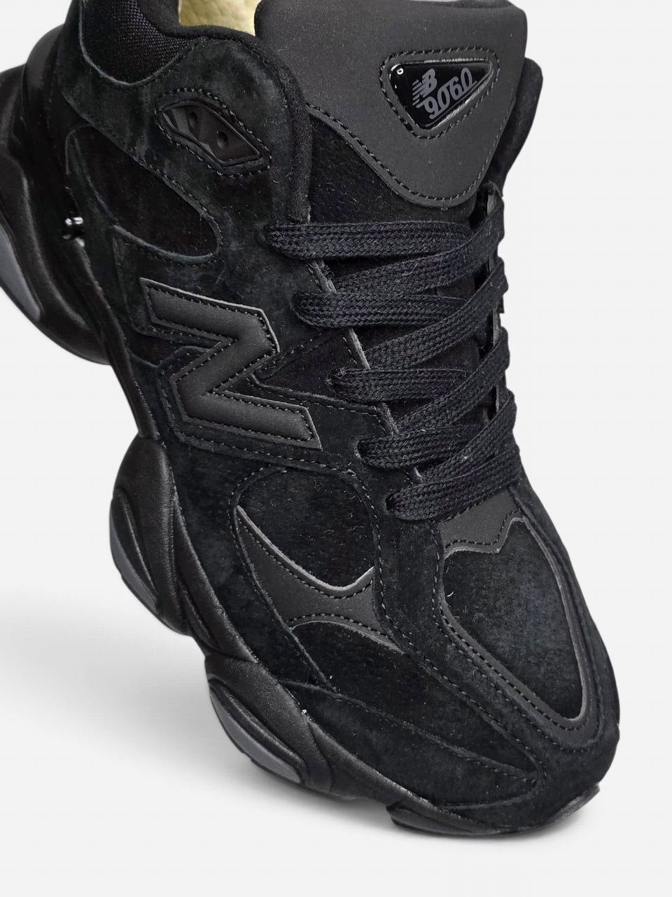 New Balance 9060 Black Beige Fur