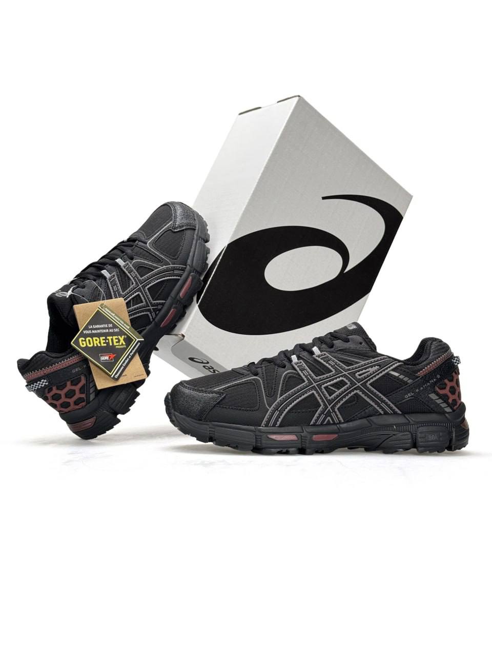 Asics Gel-Kahana 8 GTX Gore-Tex Black Red