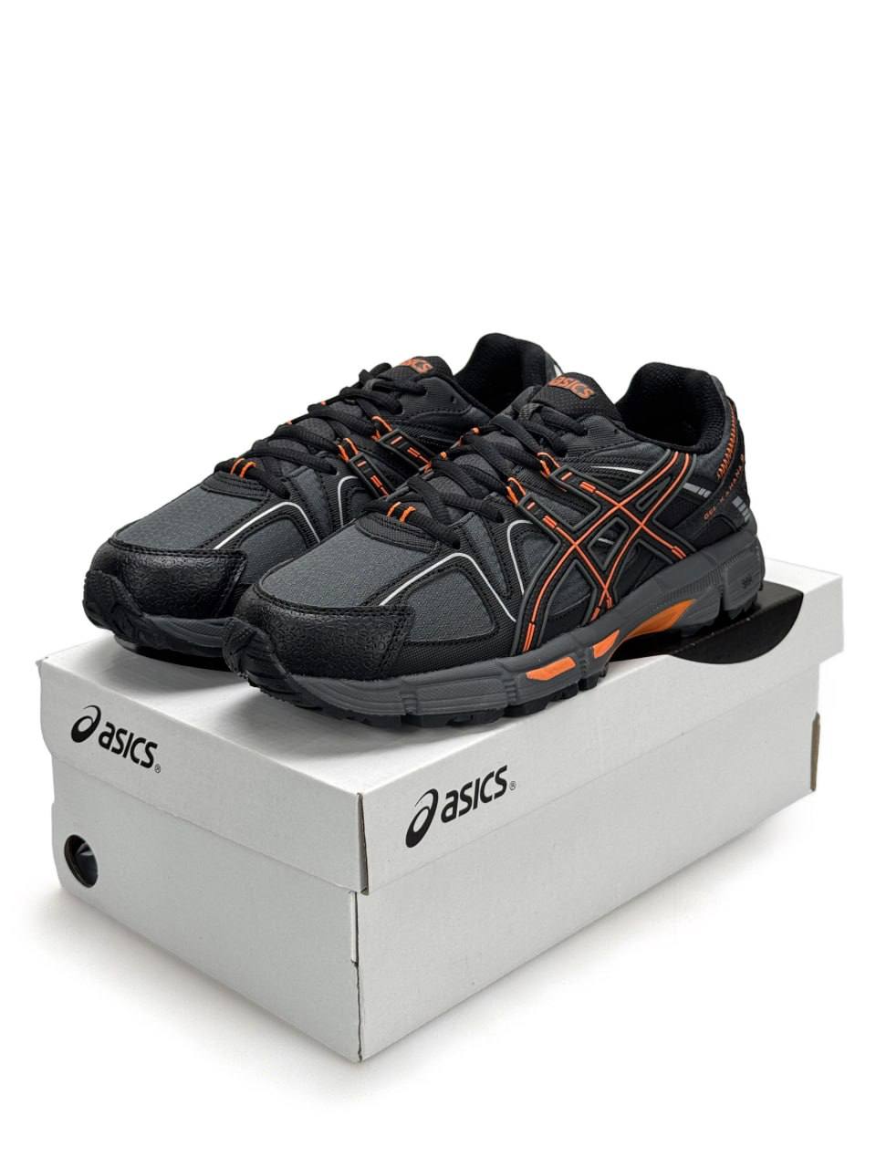 Asics Gel-Kahana 8 GTX Gore-Tex Grey Black Orange