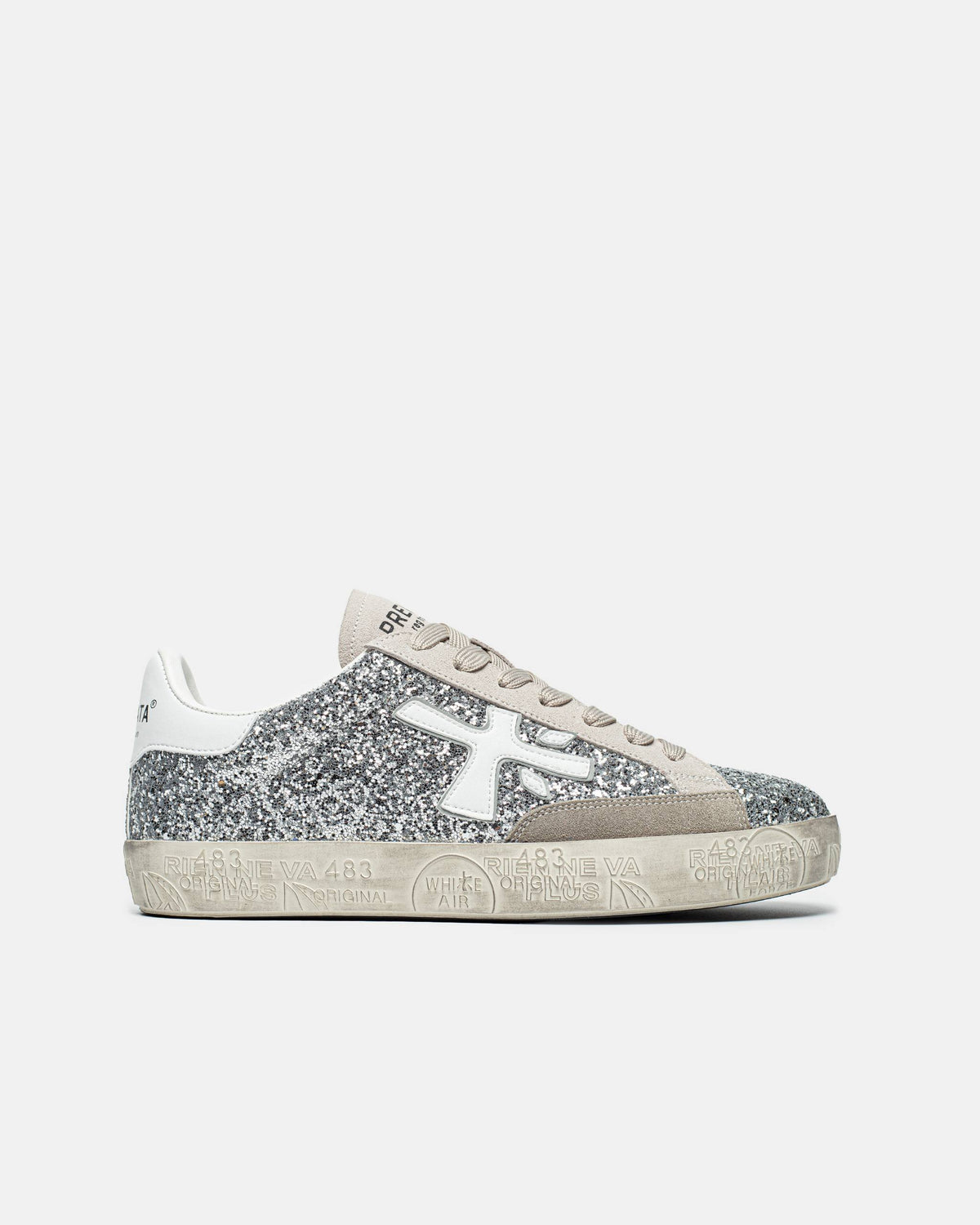 Premiata Stevend 6660 Glitter Silver White