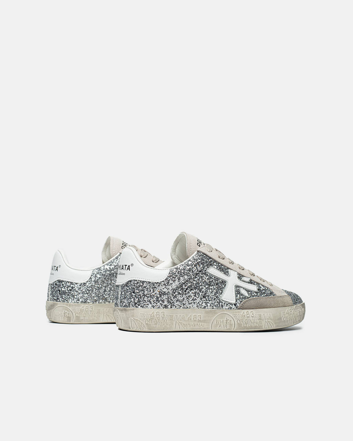 Premiata Stevend 6660 Glitter Silver White