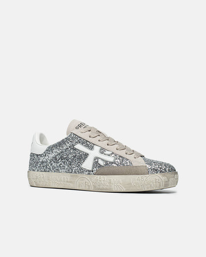Premiata Stevend 6660 Glitter Silver White