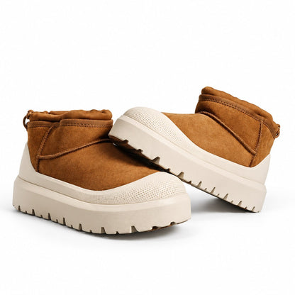 UGG Classic Ultra Mini Weather Hybrid Chestnut White