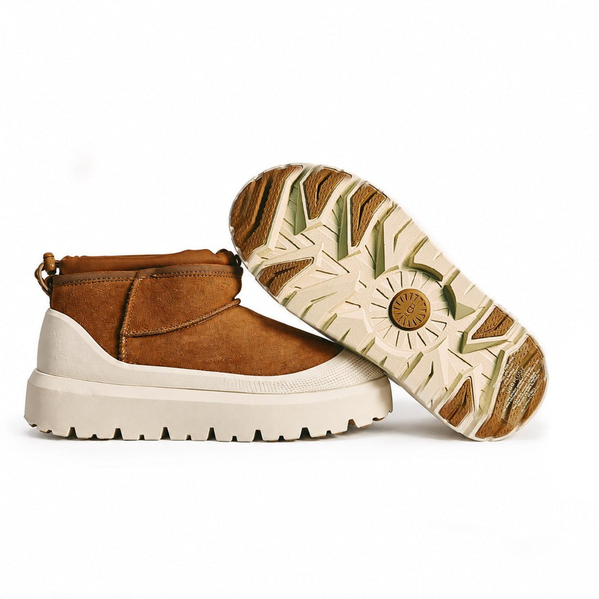 UGG Classic Ultra Mini Weather Hybrid Chestnut White