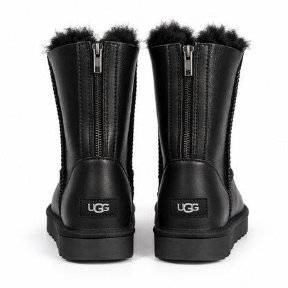 UGG Classic Zip Short Leather Black