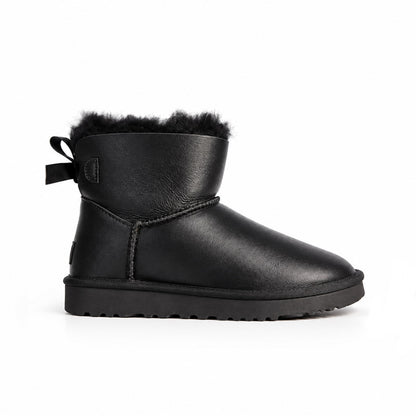 UGG Bailey Bow Mini Leather Black