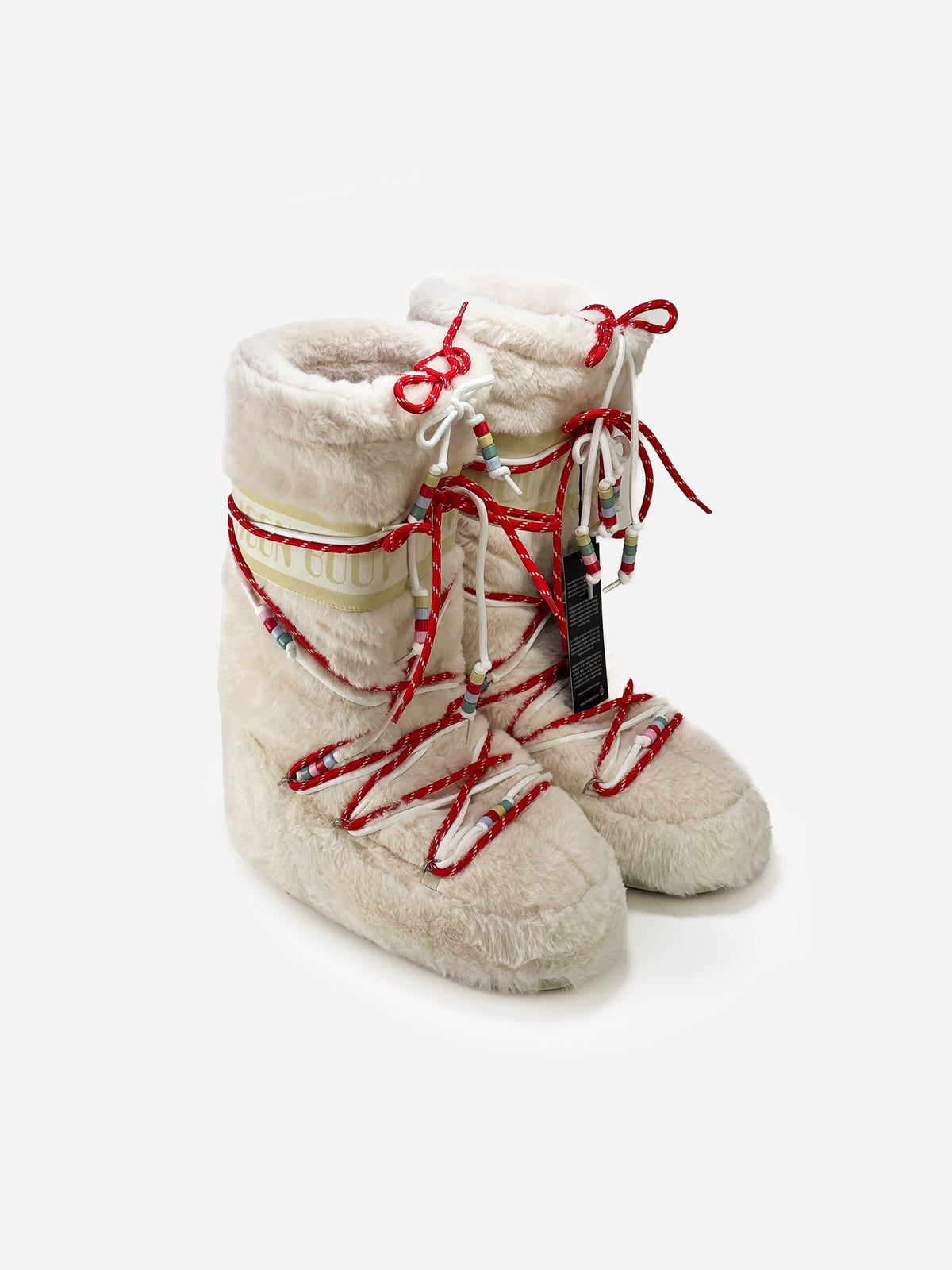 Moon Boot Icon Faux Fur Bead