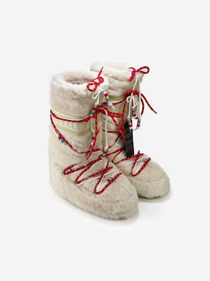 Moon Boot Icon Faux Fur Bead