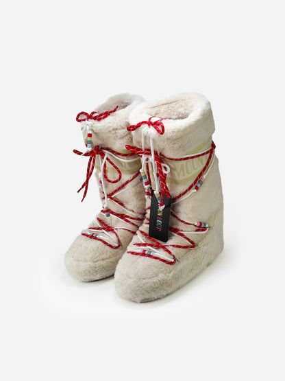 Moon Boot Icon Faux Fur Bead