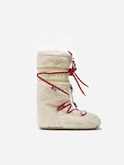 Moon Boot Icon Faux Fur Bead