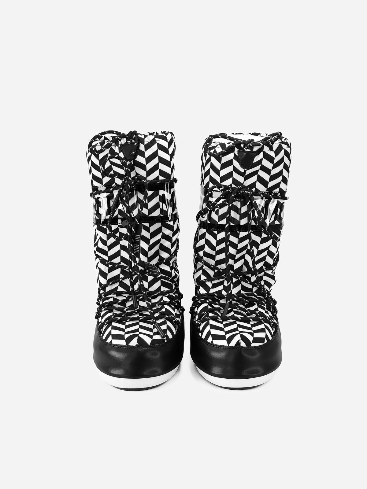 Moon Boot Icon Optical Black White