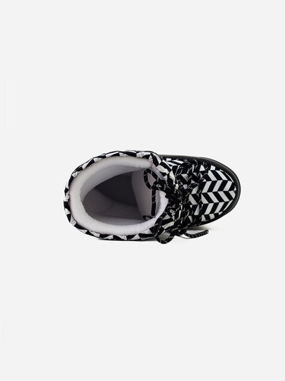 Moon Boot Icon Optical Black White