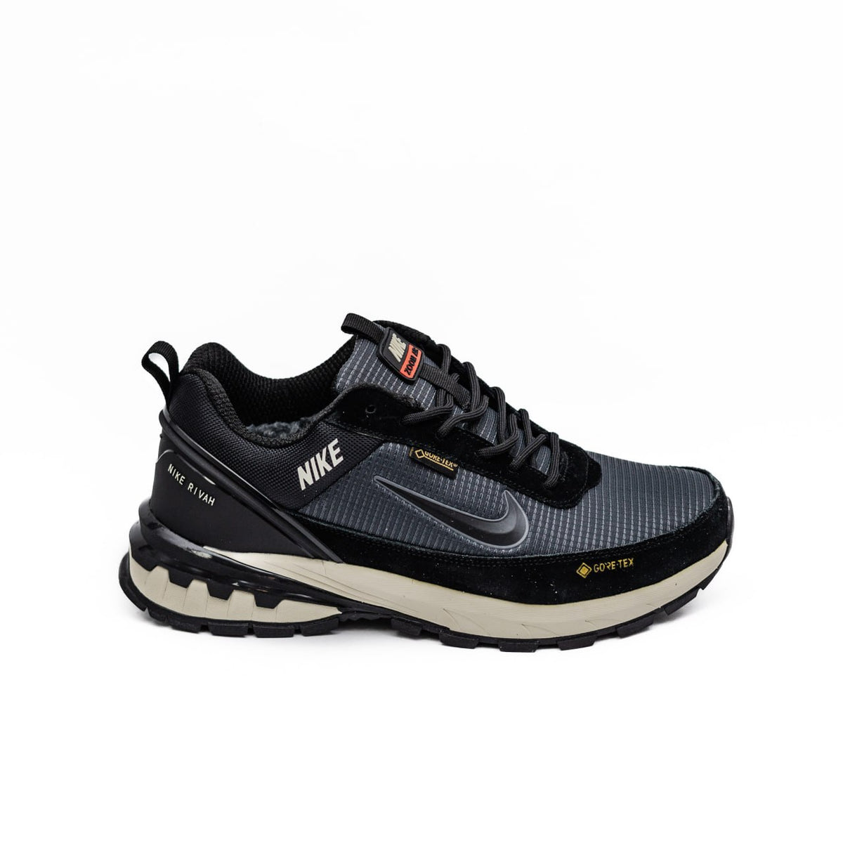 Nike Rivah Gore-Tex Low Black Grey Fur